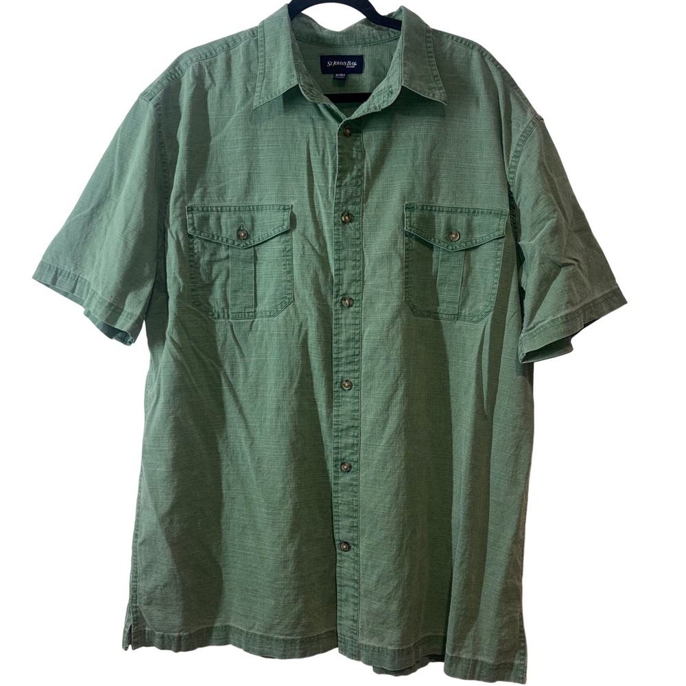 Gorpcore Utility St. Johns Bay Button Down Shirt Mens XL Tall Green
